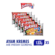 [Paket isi 5] SUKSES Mie Instan Goreng Ayam Kremes Bag 133gr