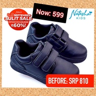 natasha Kids Boy Black School Shoes