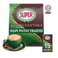 SUPER White Coffee 3in1 Nusantara, 15 sachets (8pm - 10pm)
