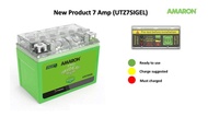 แบตเตอรรี่ AMARON ขนาด7แอมป์ UTZ7SiGEL มีไฟเช็คสถานะรุ่นใหม่ล่าสุด