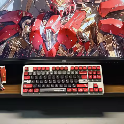 ZAKU Keycaps 120 Keys PBT Material MDA Profile Side light DYE-SUB Keycap For MX Switch Wooting Mecha