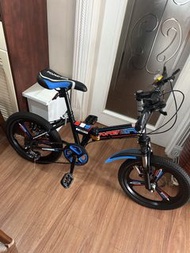 摺疊爬山單車連車籃