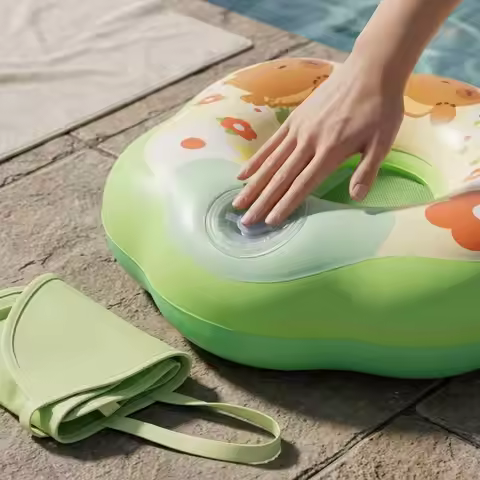 Baby Swim Float with Canopy Anti-Tip Design Baby Buoyant with Canopy Infant Buoyant Float Underarm S