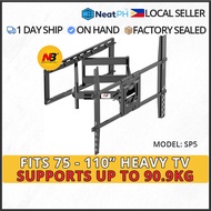 NB North Bayou SP5 Heavy Duty Wall Mount for Most 75”-110 inch TVs Up to 91 kg Swivel TV Bracket