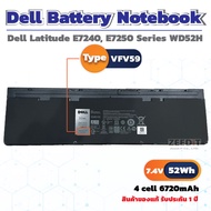 Dell แบตเตอรี่โน๊ตบุค Battery Notebook Dell Latitude E7240 Series VFV59 ของแท้ 100% ส่งฟรี !!!