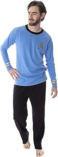 INTIMO Star Trek Original Series Men's Uniform Costume Sleepwear Pajama Set - Captain Kirk Or Comman