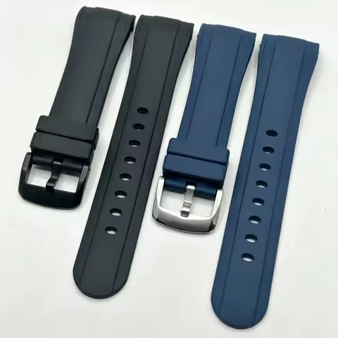 24mm Silicone Watch Band For Reef Tiger RT Men Watch, For Graham Racing Chronograph, Waterproof & Du