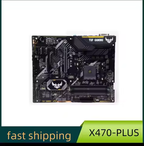 ASUS TUF X470-PLUS GAMING AMD X470AM4 Motherboard ATX Support Ryzen 7/9/55900× 5800× 5800X3D CPU DDR