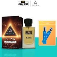 [Quà tặng] Nước Hoa Nam Lavila - Nước Hoa King Phong Cách Sang Trọng Mạnh Mẽ (100ml) - Mỹ Phẩm Hoàng