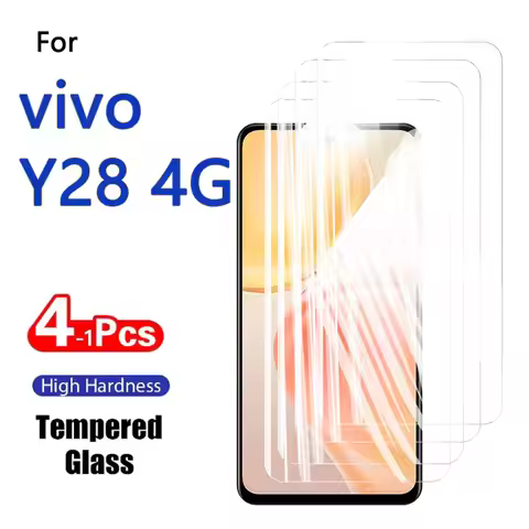 1-4PCS HD Screen Protectors For Vivo Y28 Y 28 4G 9H Tempered Glass Crystal High Aluminum Anti Scratc