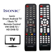 isonic Smart Android TV / Basic TV Remote Control VW DVB-T2 / HD DVB-T2