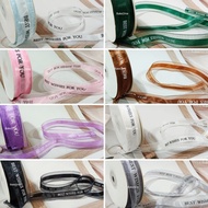 Ready stock - 5m, 2m Ribbon Best Wishes For You Happy Birthday Ribbon