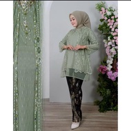 STELAN DAN ATASAN TUNIK SPRIKEL TILE/STELAN TUNIK REMAJA SPRIKEL TILE MUTIARA/TUNIK MODERN/TUNIK TIL