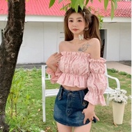 Summer Girly Pink Top | Women's Sabrina Top