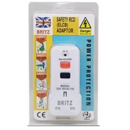 (SG Seller) Britz Safety RCD Adaptor (ELCB)| White Colour, Model: RCD 08