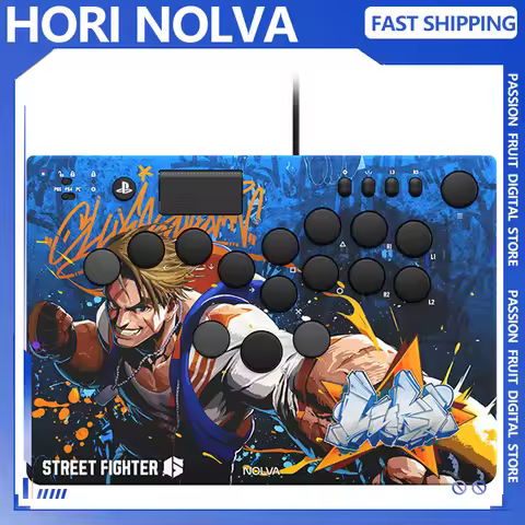HORI NOLVA Arcade Controller (Hitbox) - Official Licensed for Street Fighter 6 Fighting Game Stick f