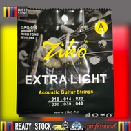 MUSIC STORE Ziko DAG-010 ACOUSTIC GUITAR STRING Set (6 string) Acoustic Guitar String Tali Gitar