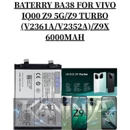 BATERRY VIVO PHONE  BA38 COMPATIBLE PHONE VIVO IQ00 Z9 5G/Z9 TURBO (V2361A/V2352A)/Z9X BATERRY 6000M