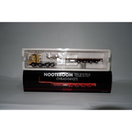 WSI 9777 DUFOUR - KNT VOLVO FH GLOBE 8X4 - TELESTEP TRAILER SCALE 1:50 YELLOW TRUCK