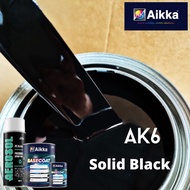 AIKKA PAINT 2K SOLID BLACK SOLID/HITAM SOLID AK122/AK6