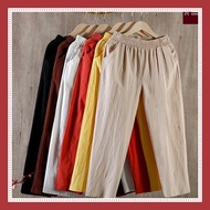 Quần đũi nữ cạp chun Banamo quần baggy đũi lưng thun chất đũi nhẹ mát 39 xưởng may tiến khang
