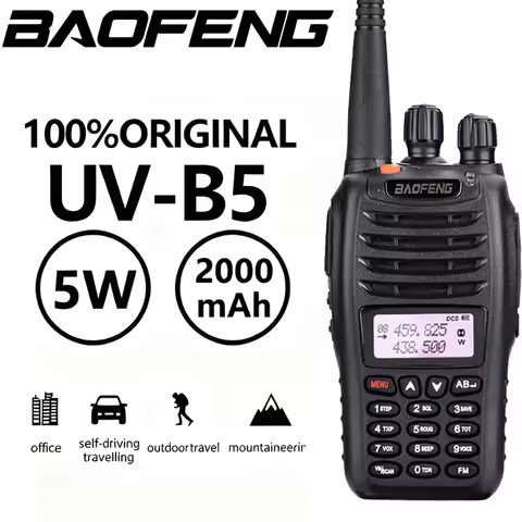 Baofeng UV-B5 Two Way Radio Station VHF UHF 5W 99CH Ham Radio FM Transmitter Handheld Walkie Talkie 