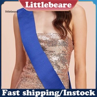 <littlebeare> Party Sash Blank Solid Color Costume Accessory Fabric Bride Shoulder Strap Wedding Awa