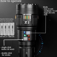 Leyoya Z2 40 Wat 3000 Lumens Senter Super Terang