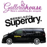 Quality Vinyl Stickers Superdry cars vehicles bikes laptops to paste anywhere
