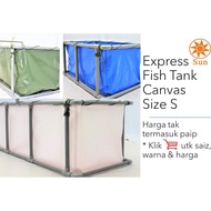 Size XS Express Fish Tank Canvas Only Pool Aquarium. Kanvas Kolam Ikan Akuarium Tangki Kanopi Khemah