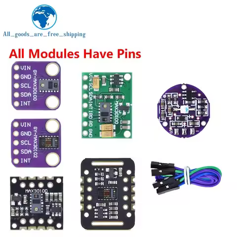 MAX30102 MAX30100 Heart rate Sensor Module Puls detection Blood oxygen concentration test For Arduin