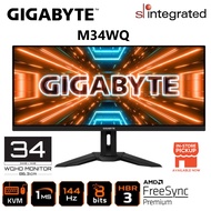 Gigabyte M34WQ 34” IPS WQHD (3440x1440) 1MS 144HZ VESA Display HDR400 Gaming Monitor