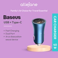 Baseus Car Charger USB + Type C 40W
