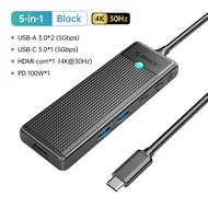 USB C Docking Station Dual Monitor ORICO 7 in 1 Laptop Docking Station 3 Monitors USB C to HDMI Adapter with 4K HDMI 100W PD 3 USB Monitor Adapter for MacBook/Dell/HP/Surface/Lenovo