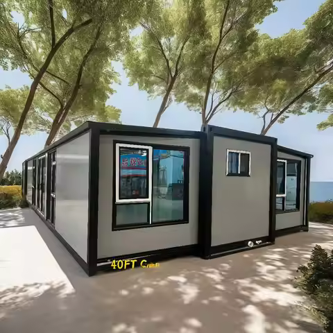 China Prefab Tiny Homes Luxury Mobile Folding House Container Prefabricated Tiny House 3 Bedrooms Ex