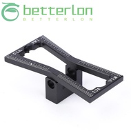 BETTER-LONTIME Dovetail Marker Guide, Ergonomic Design Black Dovetail Joint Scriber, Convenient Alum