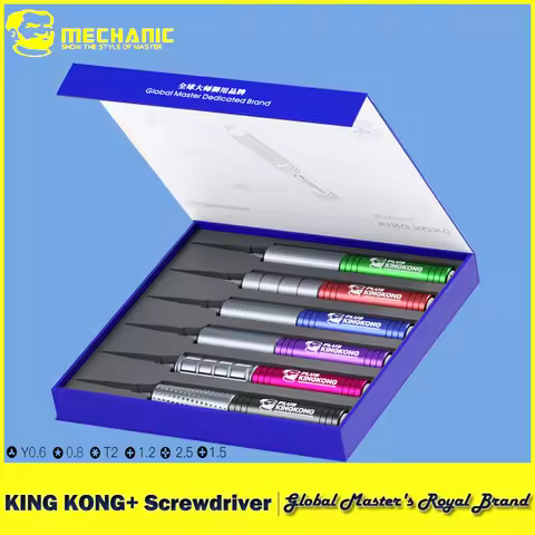 【MECHANIC】 6 in 1 KING KONG+ Plus Screwdriver High Hardness Cross Y-Shaped Torx Heads Repair Tools F