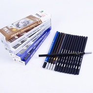 Marley Sketch Pencil2b Charcoal Pencil14b Beginner Soft Charcoal2h Drawing Pencil Art Wooden Pen14B 