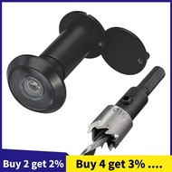 220-Degree Solid Peep Holes for Door with 16mm Drill Bit,0.63in Door Peephole for Door Thick From 1-
