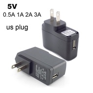 USB Adapter 5V 1A/1000mA Compatible 5V 0.5A/500mA 2A 3ACharger US Plug Converter Adapter  MYK