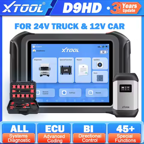 Xtool D9 HD For 24V Truck &12V Car All system diagnostic Tools Key Programming Programmable Module I