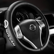 Leather Steering Wheel Cover For Nissan Serena c27 vanette c22 Sentra gtr n16 Steering Wheel Cover F