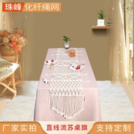 Table Runner Hand-woven Table Runner Bohemian Style Table Runner Pure Cotton Woven Household Tassel 