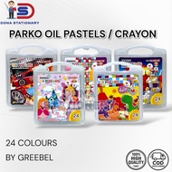 Greebel Crayon Parko Oil Pastels 24 Colors Greebel Parko Crayon/
