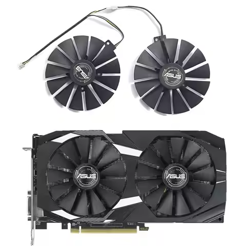 NEW 3 FAN 95MM PLD10010S12H T129215SM FDC10M12S9-C GPU FAN for ASUS RX 580 570 470 GTX 1070TI 1050TI