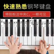 Key Sticker 88-Key Piano Keyboard Sticker Vertical Electric Piano Sticker Staff Note Note Note Note 