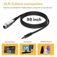 ▯ ⧫ ✹ ♞,♘,♙Maono Microphone Audio HiFi Cable XLR Female To Mini Jack Aux Mic Cord Microphone Cable