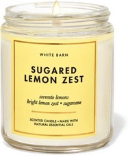 Bath &amp; Body Works - Sugared Lemon Zest 單芯香薰蠟燭 (平行進口貨品)