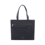 【二手】Dior SAFARI 斜紋托特包，1ESSH224YMJ，黑色帆布皮革，SAFARI 托特包，男士，二手