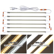 Tranyton Lighting AC220V 50cm 8W LED Tube Light 72LEDs LED Fluorescent Tubes 1-6pcs Set With Plug Sw